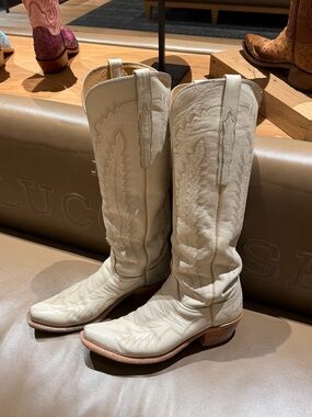 SOLD Lucchese Priscilla Cream Glitz